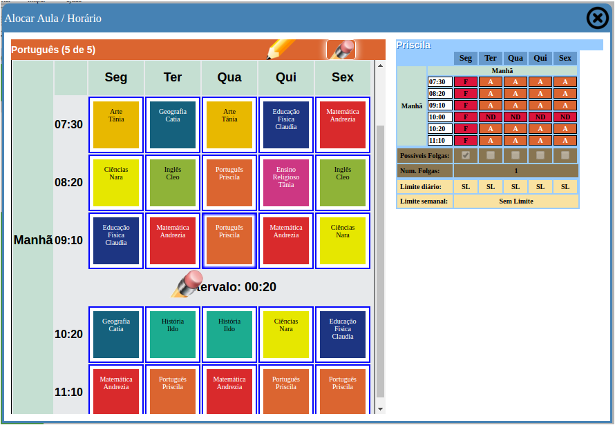 generador de horarios para centros docentes